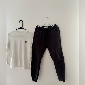 Zara boys bundle of long sleeve shirt and jogger size 9-10